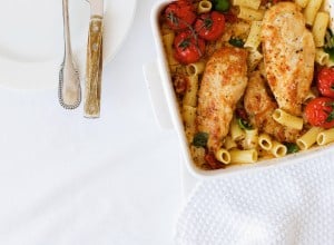 Cremige Hendl-Pasta mit getrockneten Tomaten