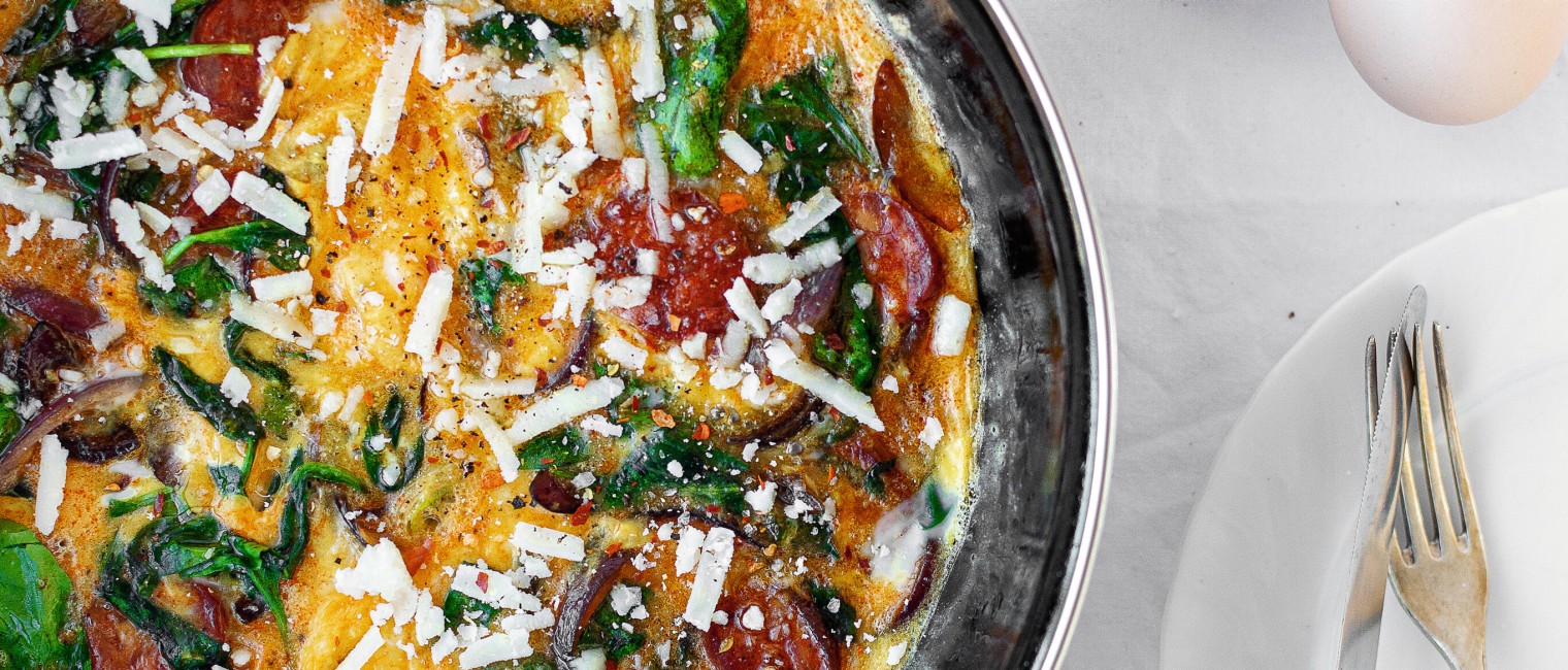 SPAR Mahlzeit Bärlauch-Frittata mit Chorizo