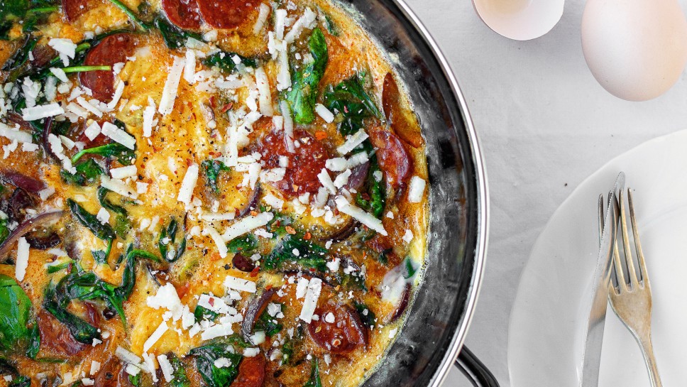 SPAR Mahlzeit Bärlauch-Frittata mit Chorizo