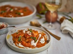 SPAR Mahlzeit Szegediner Krautfleisch mit Garnelen