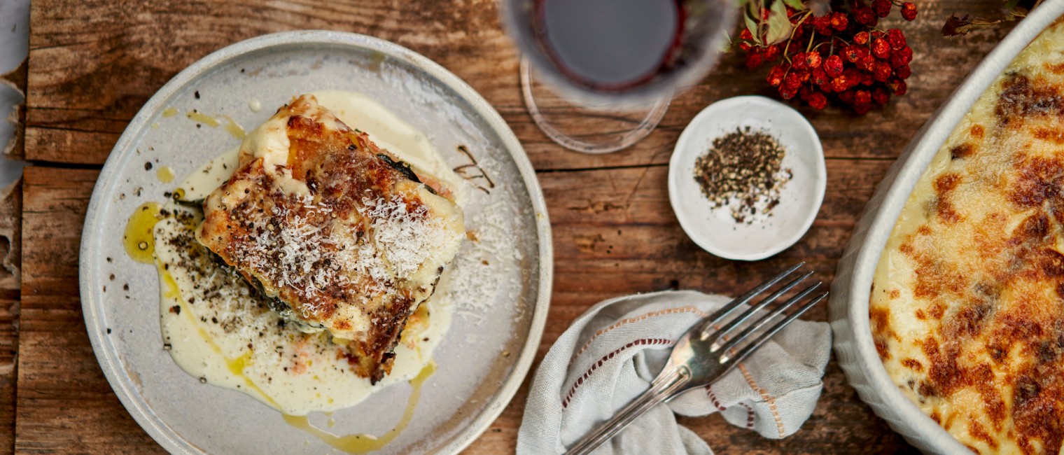 SPAR Mahlzeit cremige Lachs-Agne mit Mangold