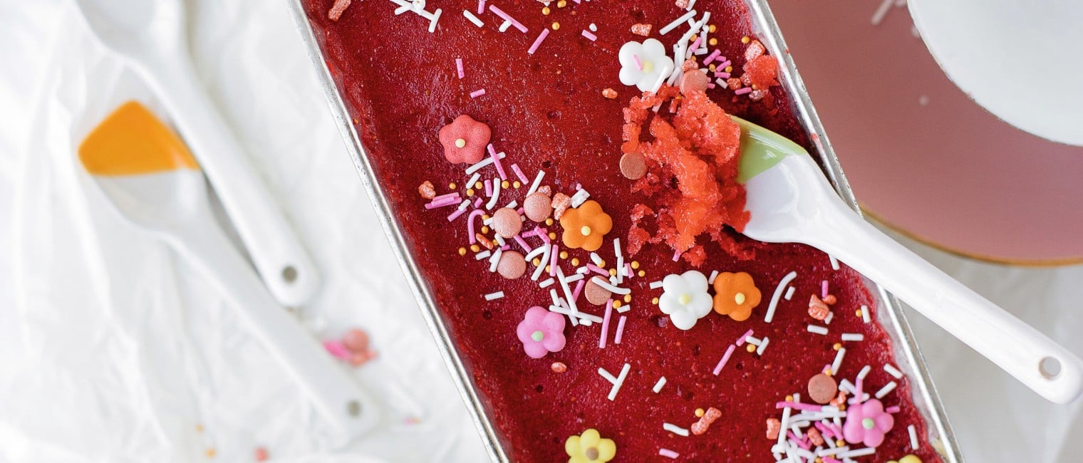 SPAR Mahlzeit fruchtiges Erdbeersorbet