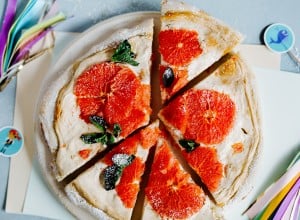 SPAR Mahlzeit Süße Pizza mit Topfencreme und Grapefruits