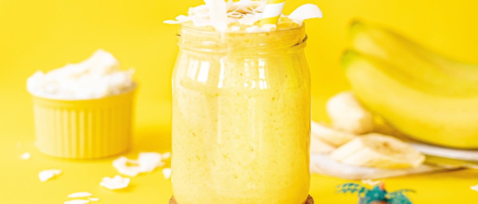 SPAR Mahlzeit Sommerliches Bananen-Mango-Lassi