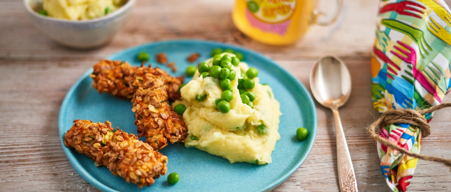 SPAR Mahlzeit Fischstäbchen mit Kartoffel-Erbsen-Püree