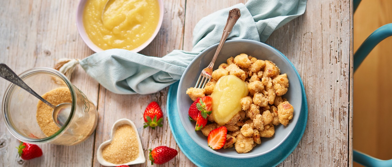 SPAR Mahlzeit Grieß-Schmarrn mit Apfelmus