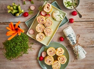 SPAR Mahlzeit Palatschinken-Röllchen mit Käse und Schinken