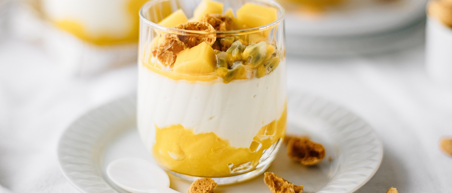 SPAR Mahlzeit Mango-Topfencreme im Glas