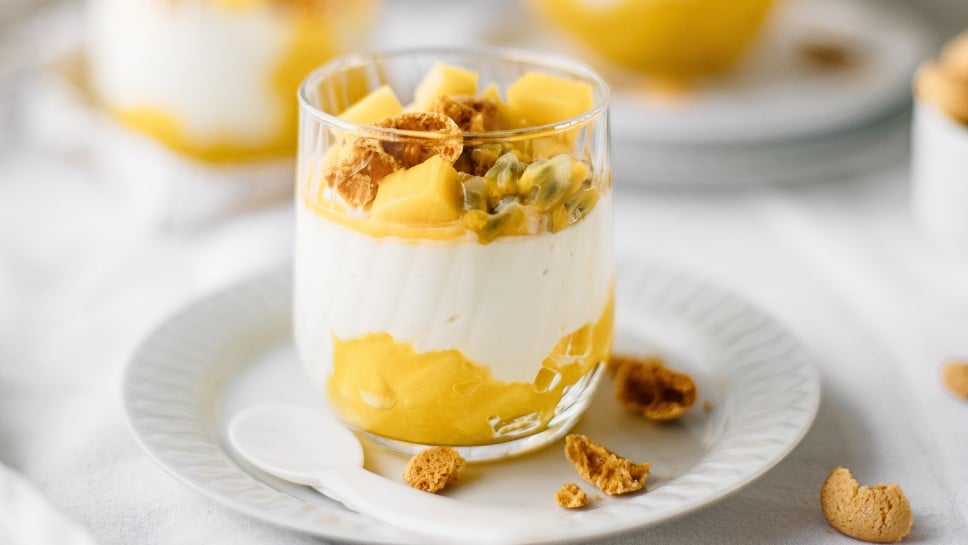 SPAR Mahlzeit Mango-Topfencreme im Glas