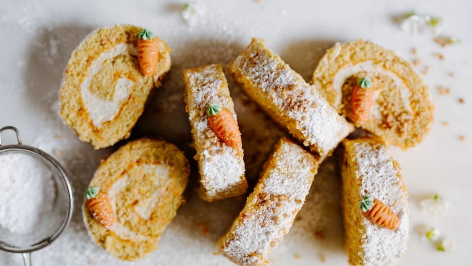 SPAR Mahlzeit Oster-Karotten-Biskuitroulade