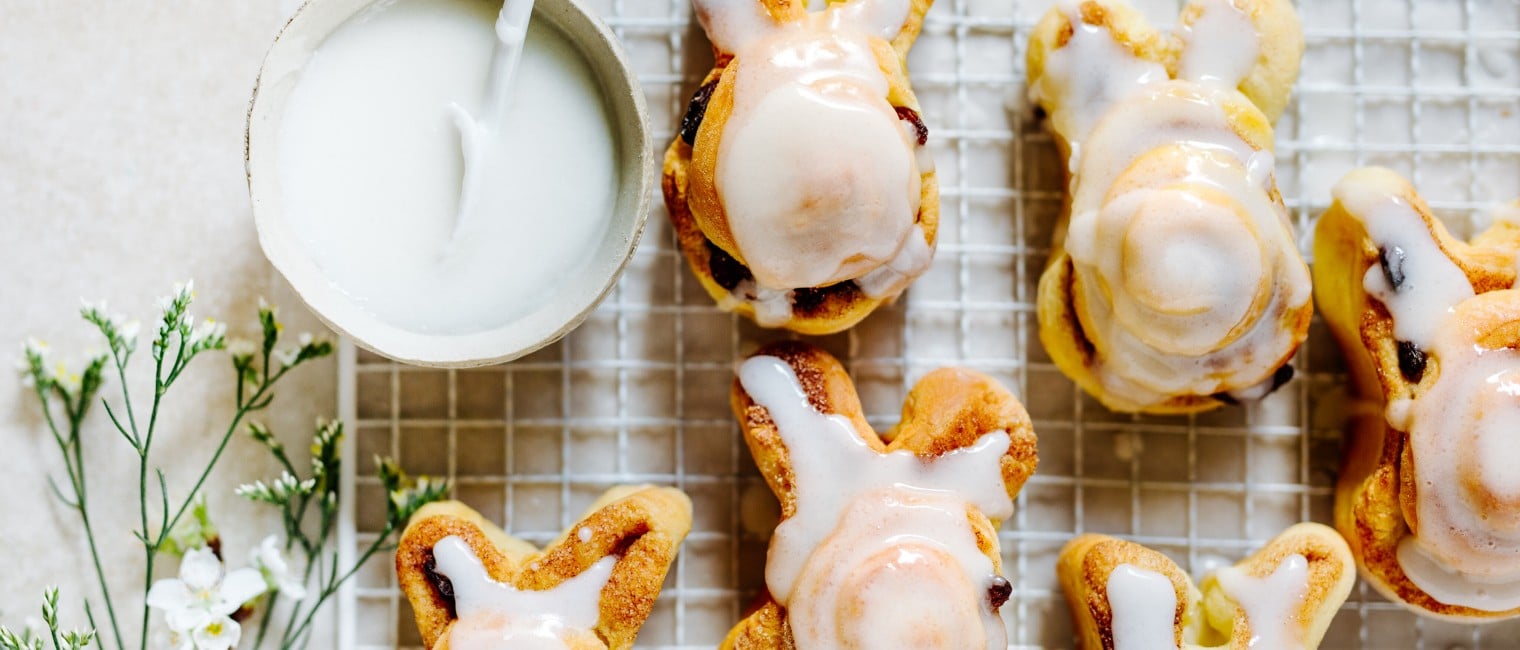 SPAR Mahlzeit Hasen-Zimt-Schnecken mit Zuckerguss