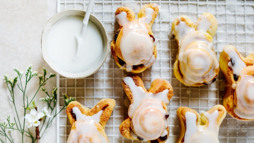 SPAR Mahlzeit Hasen-Zimt-Schnecken mit Zuckerguss