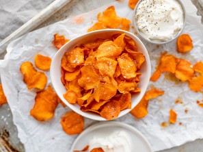 SPAR Mahlzeit Süßkartoffel-Chips mit Sour Cream