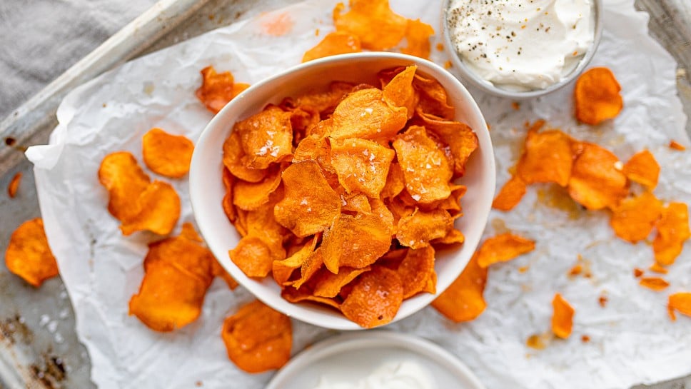 SPAR Mahlzeit Süßkartoffel-Chips mit Sour Cream
