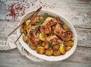 SPAR Mahlzeit Gegrilltes Zitronen-Hendl mit Rosmarin-Kartoffeln