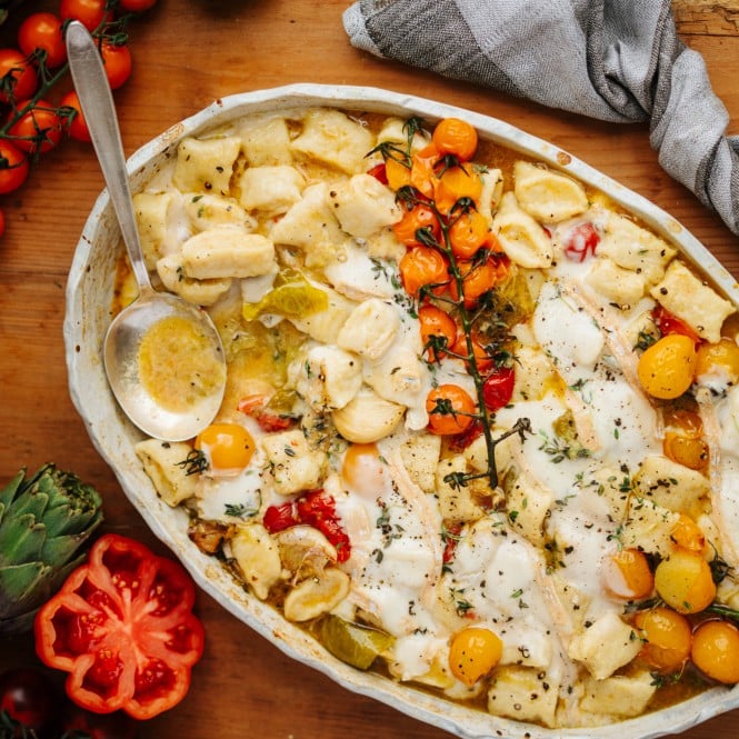 Ricotta-Gnochi mit Tomaten & Taleggio