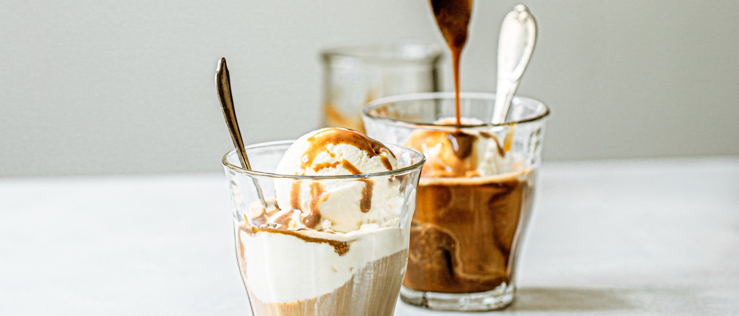 SPAR Mahlzeit Affogato mit Kokoskaramell