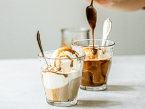 SPAR Mahlzeit Affogato mit Kokoskaramell
