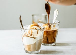 SPAR Mahlzeit Affogato mit Kokoskaramell