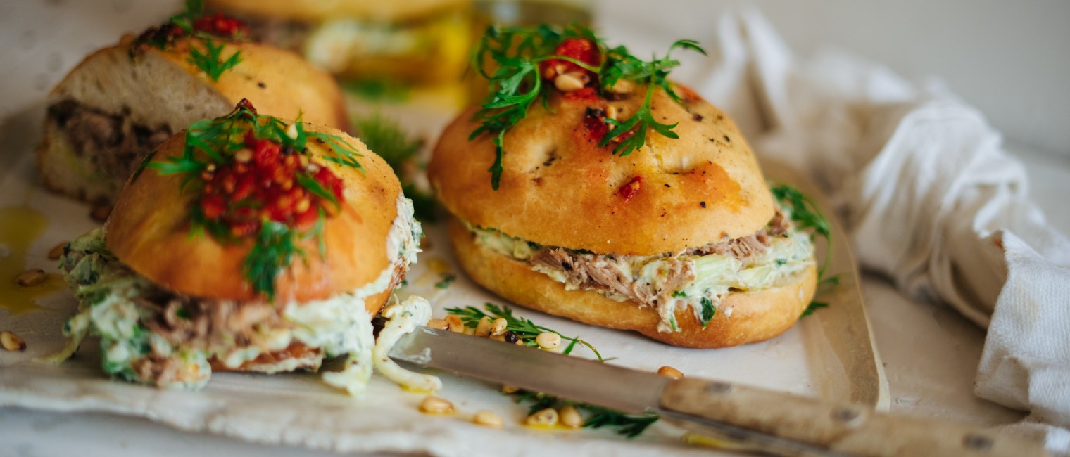 SPAR Mahlzeit Mini-Focaccia mit Pulled Pork