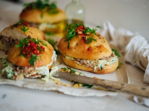 SPAR Mahlzeit Mini-Focaccia mit Pulled Pork