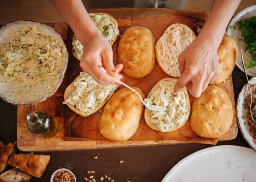 SPAR Mahlzeit Mini-Focaccia mit Pulled Pork SPAR Mahlzeit Mini-Focaccia mit Pulled Pork