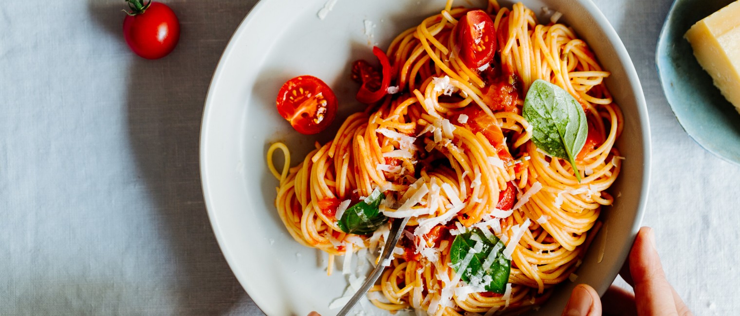 Spaghetti mit klassischer Tomatensauce