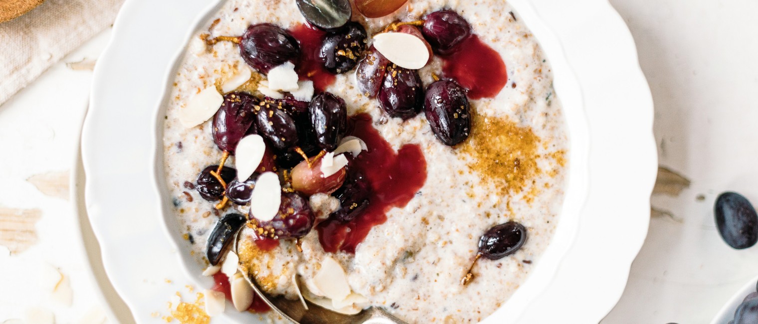 SPAR Mahlzeit Traubenkompott mit Porridge