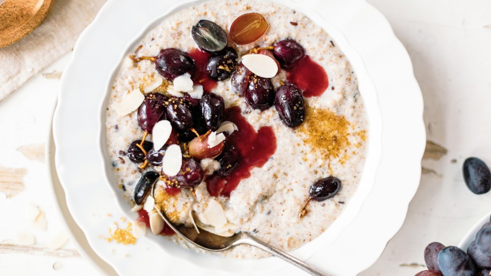 SPAR Mahlzeit Traubenkompott mit Porridge