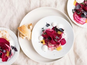 SPAR Mahlzeit Rote-Rüben-Carpaccio mit Ziegenfrischkäse