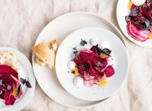 SPAR Mahlzeit Rote-Rüben-Carpaccio mit Ziegenfrischkäse