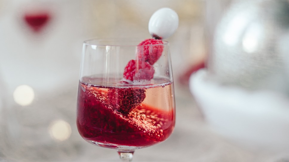 SPAR Mahlzeit Champagner mit Himbeer-Gelée