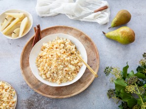 SPAR Mahlzeit Riebel mit Birnenkompott