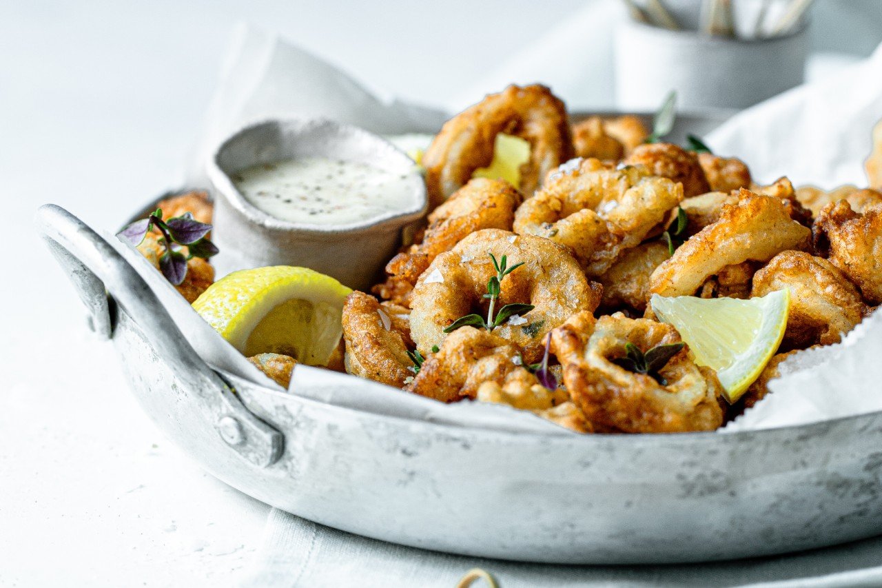 Calamari Fritti mit Knoblauch-Mayonnaise