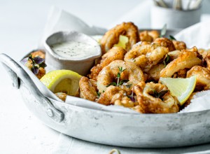 SPAR Mahlzeit Calamari Fritti mit Knoblauch-Mayonnaise