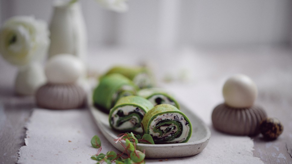 SPAR Mahlzeit Spinat-Wraps mit Schinken und Kren