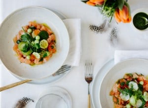 SPAR Mahlzeit Gurken-Saiblings-Ceviche mit Frühlingskräutern