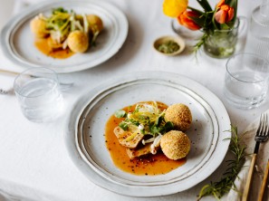 SPAR Mahlzeit Frikassee vom Kalb mit Pilzen und Polentaknöderln
