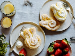 SPAR Mahlzeit Brandteig-Hasen mit Eierlikör-Oberscreme