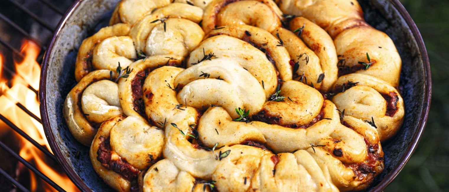 SPAR Mahlzeit gefüllte Zupfpizza