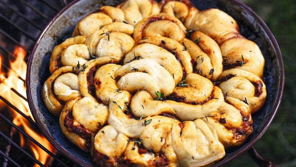 SPAR Mahlzeit gefüllte Zupfpizza