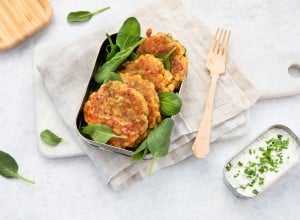 SPAR Mahlzeit Corn-Fritters mit Schnittlauch-Dip