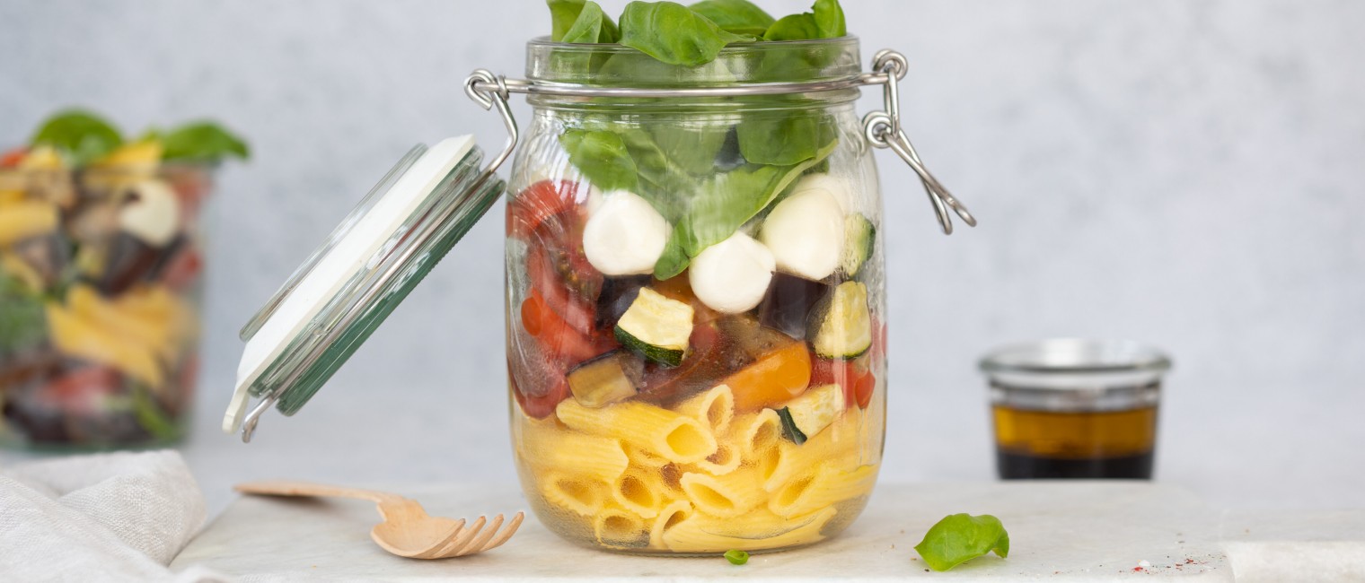 SPAR Mahlzeit Gegrillter Ratatouille-Pasta-Salat