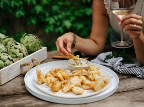 SPAR Mahlzeit Artischocken und Kartoffeln im Backteig