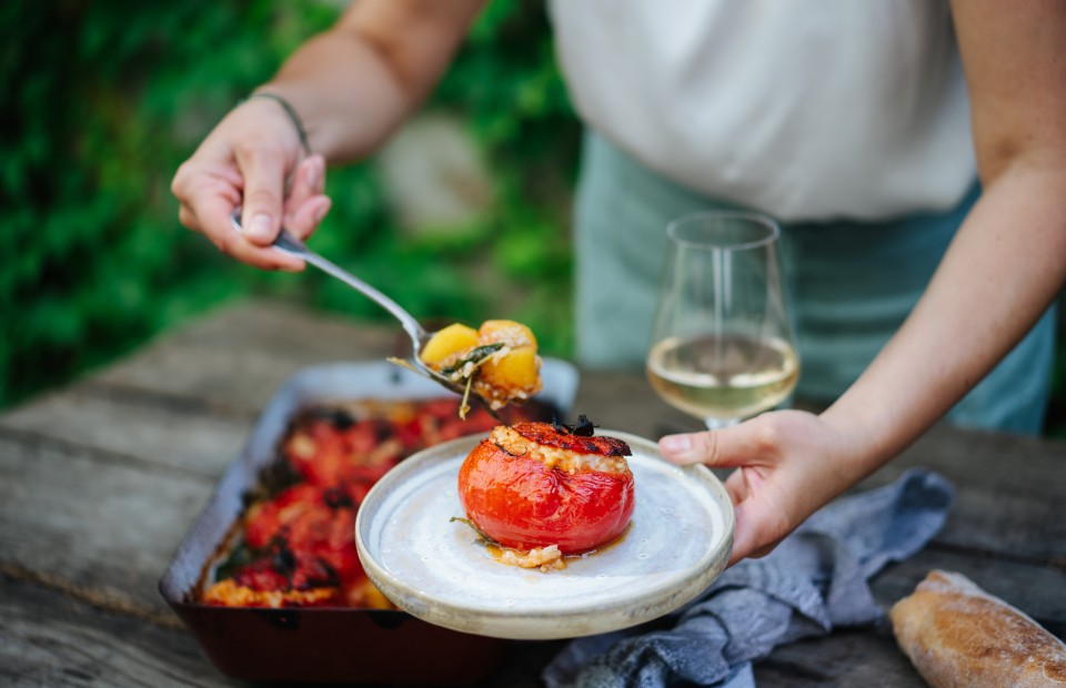 SPAR Mahlzeit Gefüllte Tomaten aus dem Ofen
