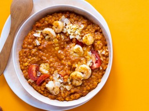 SPAR Mahlzeit! Einfaches Linsendal mit Garnelen