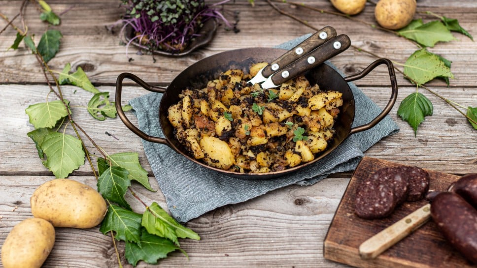 SPAR Mahlzeit! Erdäpfel-Blunzen-Gröstl
