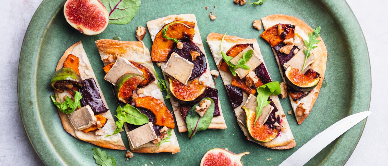 SPAR Mahlzeit! Herbstlicher Flammkuchen mit veganem Topping