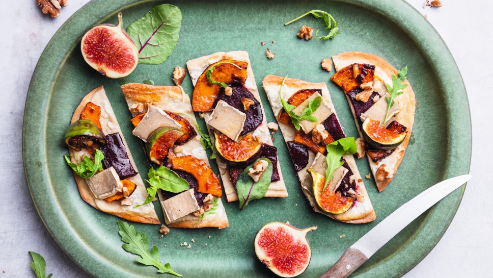 SPAR Mahlzeit! Herbstlicher Flammkuchen mit veganem Topping