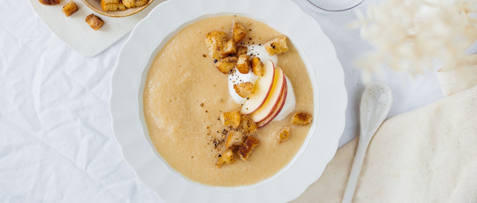 SPAR Mahlzeit Selleriecremesuppe mit Zimt-Croutons